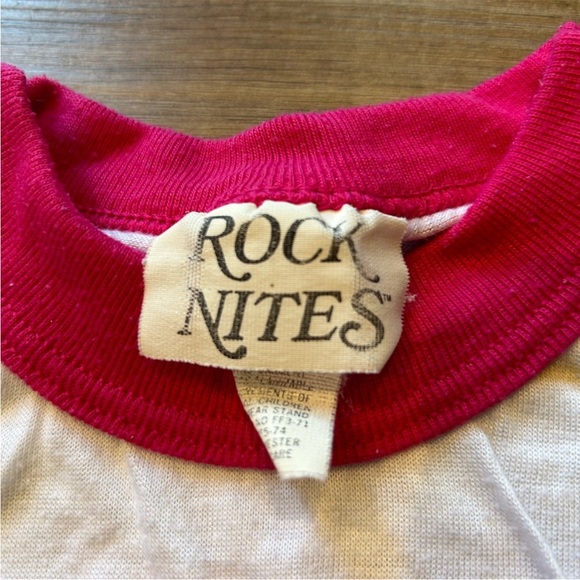 Vintage New Kids On The Block -  Kids Pajamas Nightgown - Red & White - Picture 6 of 8